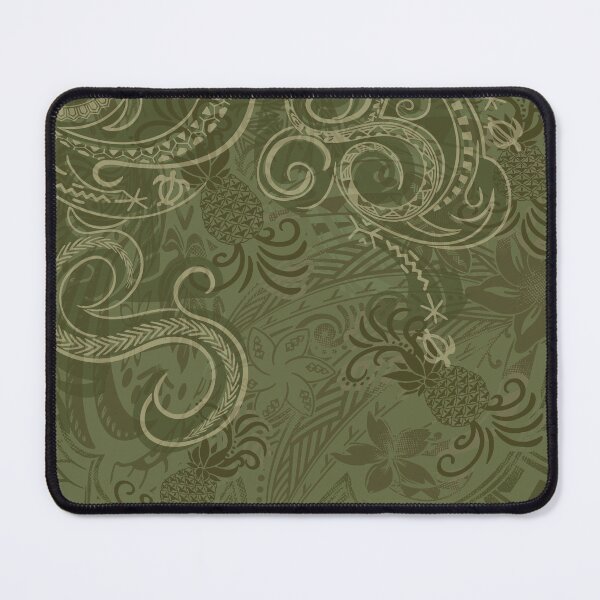 Item preview, Hawaiian - Polynesian Vintage Green Pineapple Print designed and sold by sunnthreads.