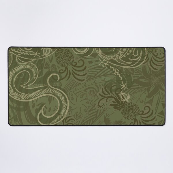 Item preview, Hawaiian - Polynesian Vintage Green Pineapple Print designed and sold by sunnthreads.