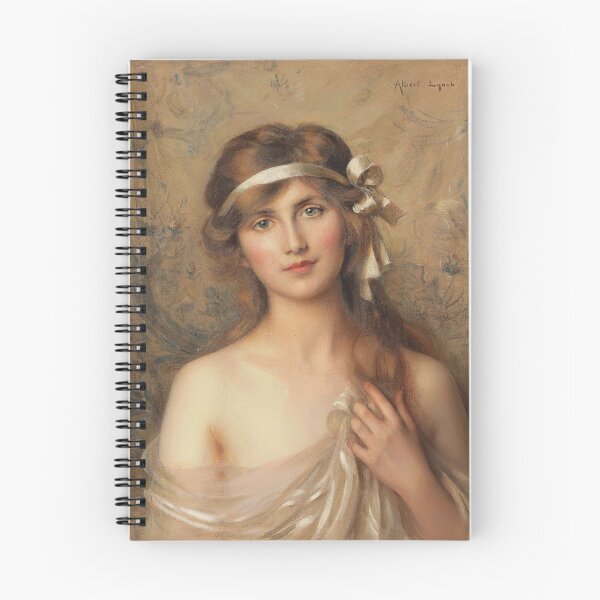 Item preview, The White Ribbon | Albert Lynch | 1890 Pre-Raphaelite Art designed and sold by CJET.
