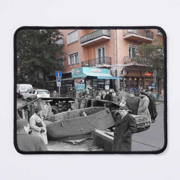 Item preview, Hungarian Uprising Budapest, 1956 - 2018 tank wreck at Villány way and Móricz Zs. circus designed and sold by Marc Redmond.