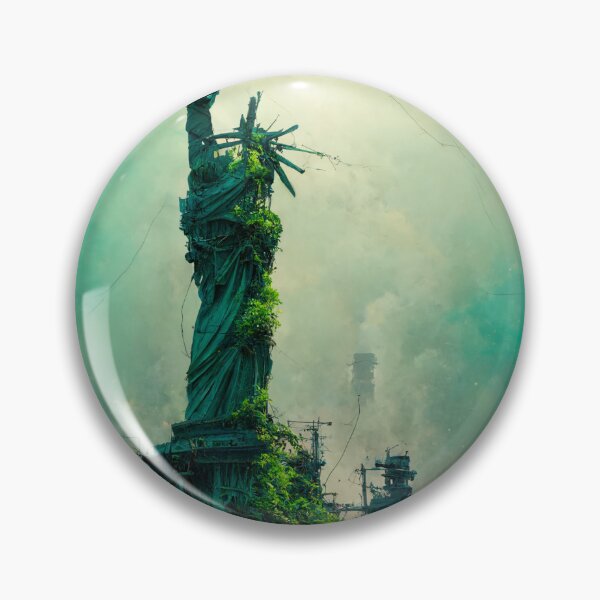 Item preview, Statue of liberty in a post-apocalyptic world. designed and sold by Maniock.