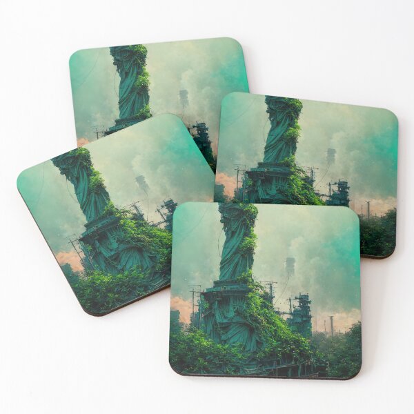 Item preview, Statue of liberty in a post-apocalyptic world. designed and sold by Maniock.