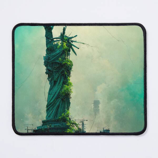 Item preview, Statue of liberty in a post-apocalyptic world. designed and sold by Maniock.