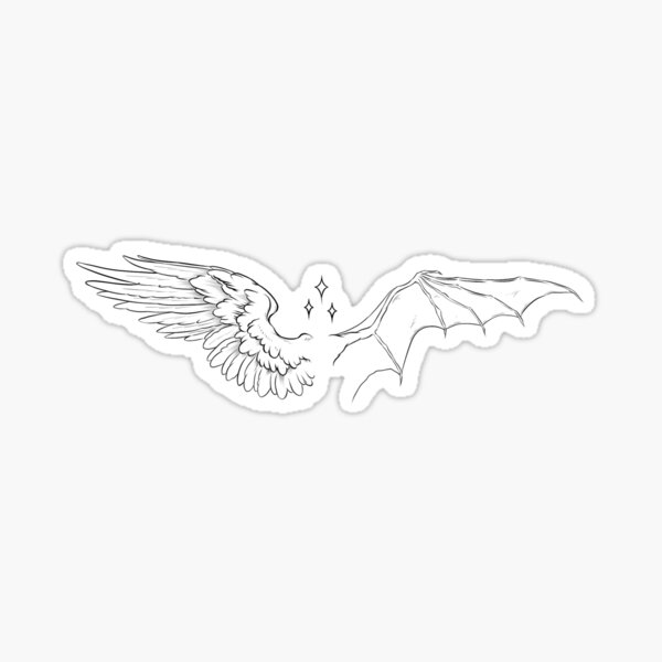Wing Tattoo, Stencil Art, tattoo Design, angel Wing, angel Wings, devil,  Wings, Stencil, Tattoo, craft | Anyrgb