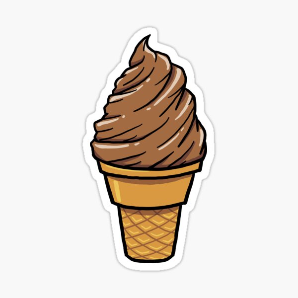 Item preview, Chocolate Ice Cream Cone designed and sold by jonmlam.