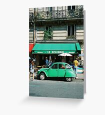 Le Splendid 2CV - Paris Greeting Card