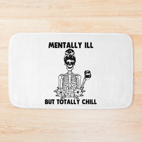 Item preview, Floral Mentally Ill But Totally Chill Coffee Witch Halloween Gift designed and sold by TMelonShop.