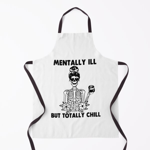 Item preview, Floral Mentally Ill But Totally Chill Coffee Witch Halloween Gift designed and sold by TMelonShop.