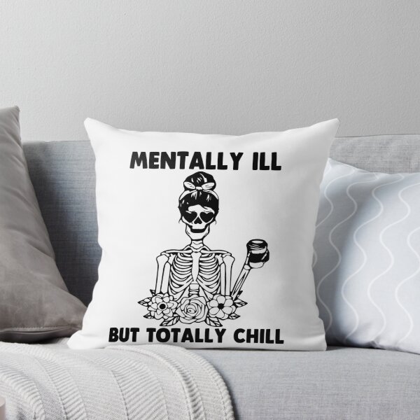 Item preview, Floral Mentally Ill But Totally Chill Coffee Witch Halloween Gift designed and sold by TMelonShop.
