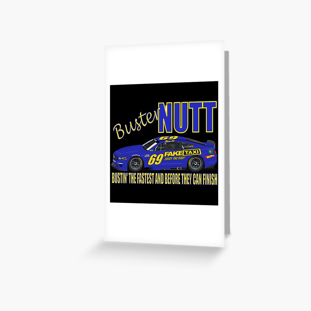 Buster Nutt- Vintage Style Race Car Driver Design | Greeting Card