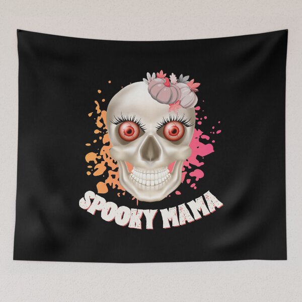Item preview, Spooky MaMa...A female skull design for halloween designed and sold by Wonder & Whimsy.