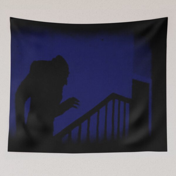 Item preview, Blue  Black Nosferatu Classic Horror Movie designed and sold by Creepyhollow.