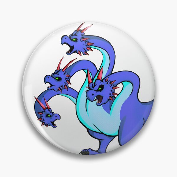 Item preview, Hydra in electric blue designed and sold by BeccaDoodles.