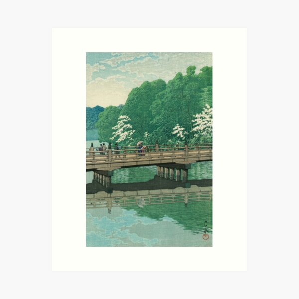 Item preview, Kawase Hasui Benkei Bridge, Akasaka, 1931 designed and sold by TeeARTHY.