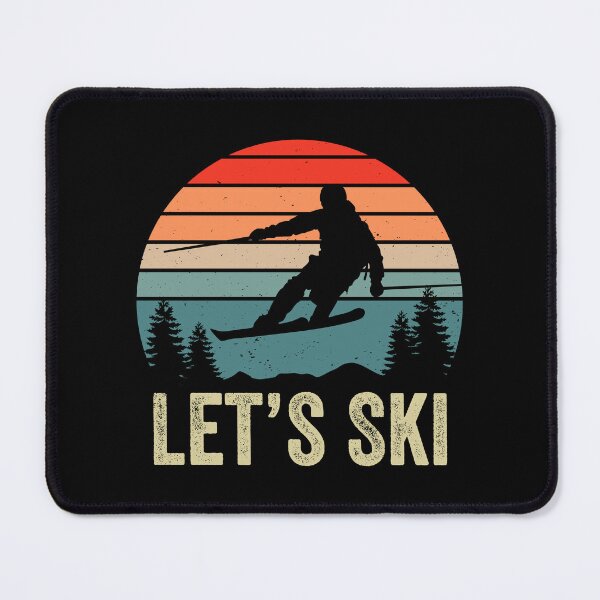 Item preview, Let's Ski Skiing Retro Vintage Ski Funny Skier designed and sold by HANYART.