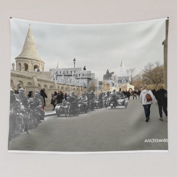 Item preview, Budapest : German Motorbikes at Fishermans Bastion 1944 - 2018 designed and sold by Marc Redmond.