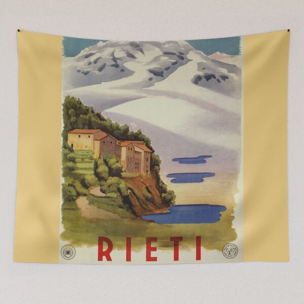 Item preview, Rieti Sabina vintage Italian travel poster designed and sold by aapshop.