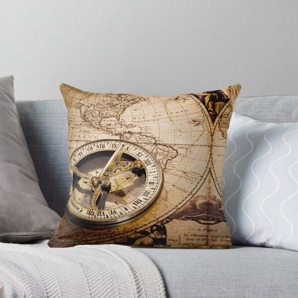 Item preview, Vintage old world map and compass designed and sold by AKAYOLO.