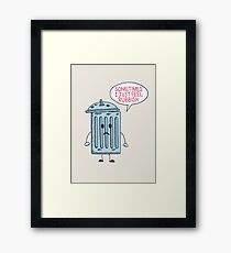 Rubbish Framed Print