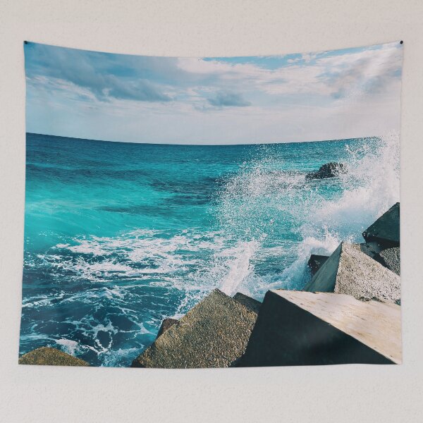 Item preview, blue ocean waves water designed and sold by Deep Blue Ocean.