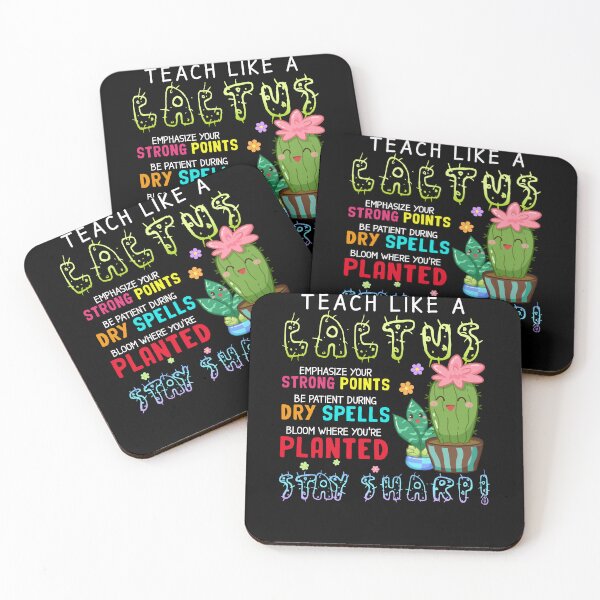 Item preview, Teach Like A Cactus Stay Sharp Teacher Cute Catus Teacher Lovers designed and sold by vadenhannige46.