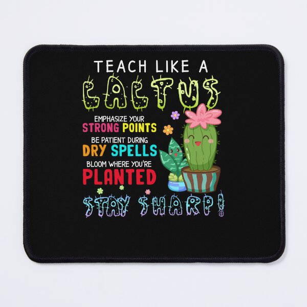 Item preview, Teach Like A Cactus Stay Sharp Teacher Cute Catus Teacher Lovers designed and sold by vadenhannige46.