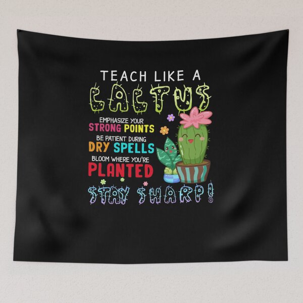 Item preview, Teach Like A Cactus Stay Sharp Teacher Cute Catus Teacher Lovers designed and sold by vadenhannige46.