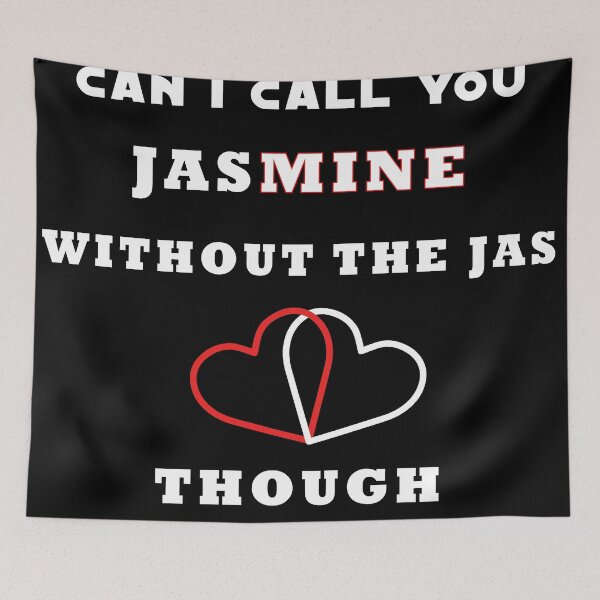 Item preview, CAN I CALL YOU JAS(MINE) - (White on Black) designed and sold by dennaibz.
