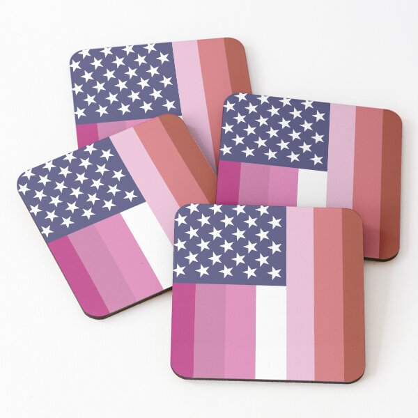 Item preview, Lesbian America Flag designed and sold by porcupride.