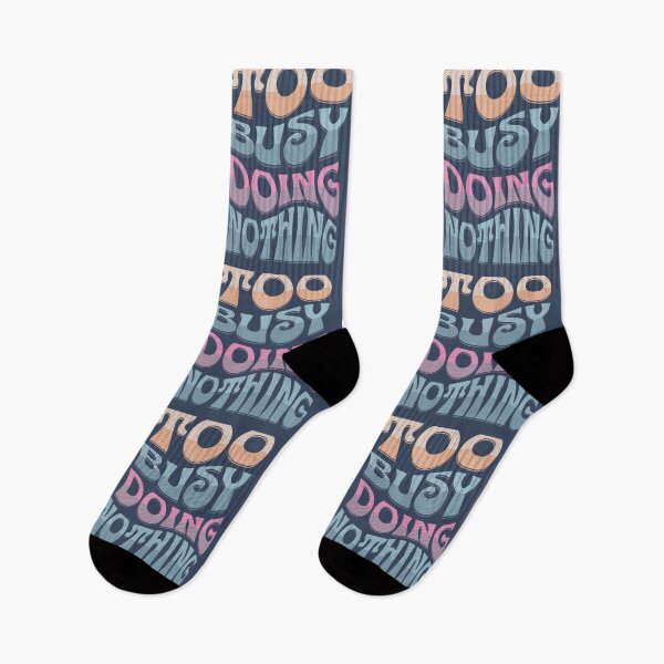 Item preview, TOO BUSY DOING NOTHING: Retro text-based design designed and sold by tinytiger77.