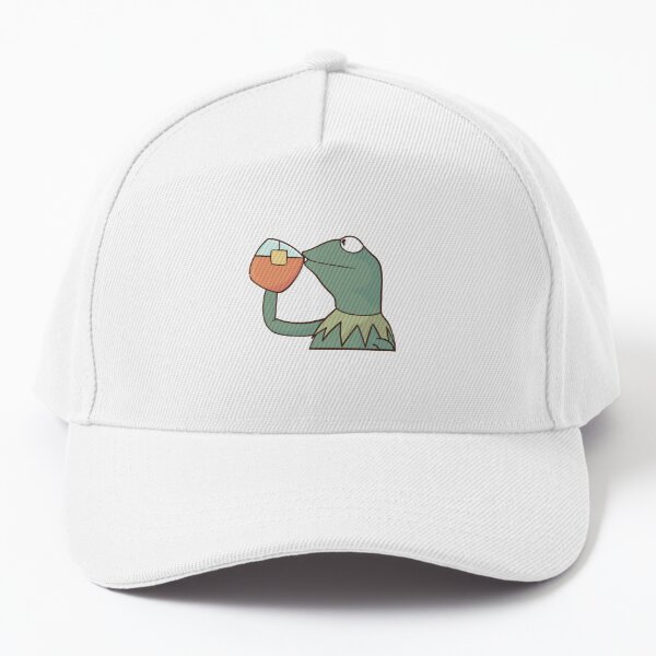 Kids Toddler Custom Sesame-Street-Happy-sad-Kermit-The-Frog-Sipping-Tea-Dad TruckerFlat Brim Baseball Hats 