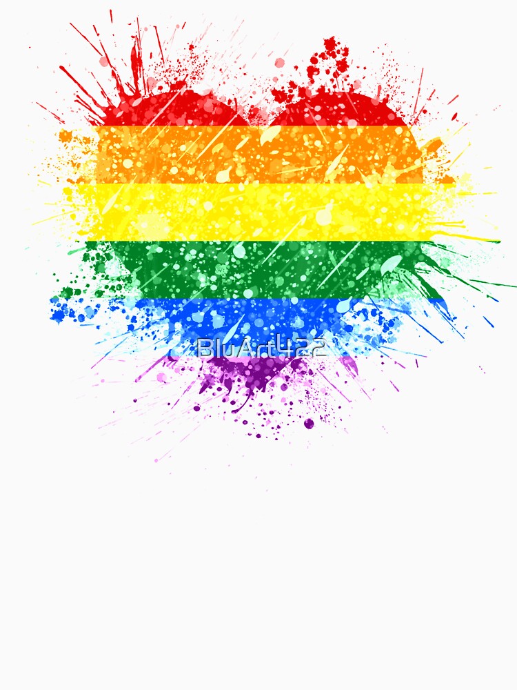 Rainbow Heart Pride by BluArt422
