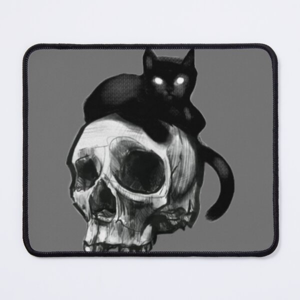 Item preview, Skull and black cat designed and sold by sreckov-desig.