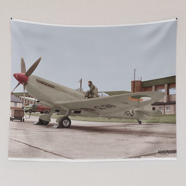 Artikelvorschau, Irish Air Corps WW2 - letzte Spitfire im Dienst 1961 - Flugplatz Baldonnel entworfen und verkauft von Marc Redmond.