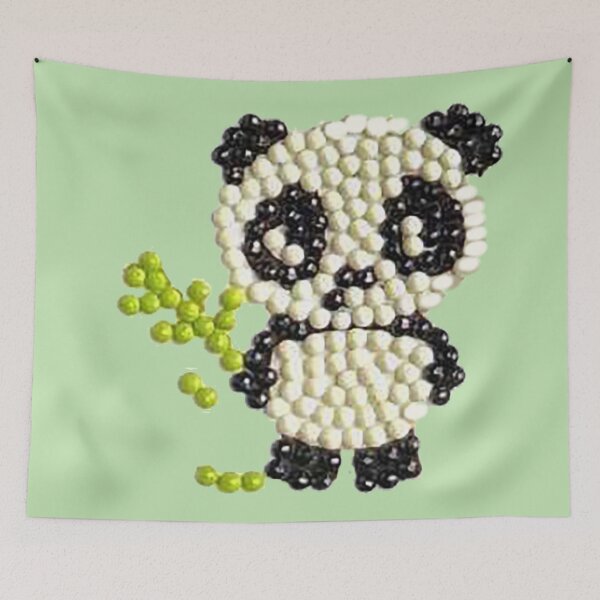Item preview, Panda, cartoon panda, cross stitch panda, beaded panda, pixelated panda  designed and sold by Nostrathomas66.