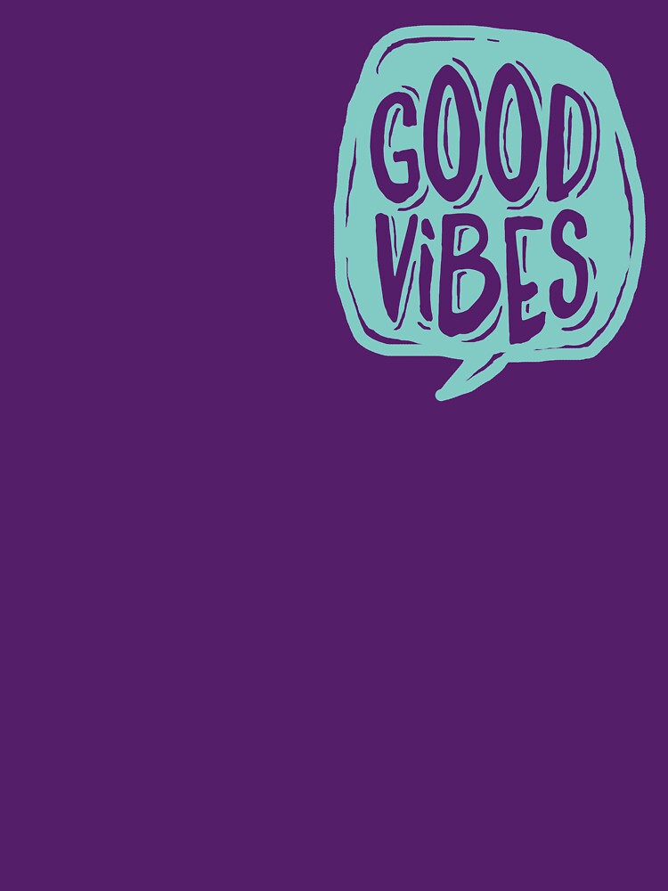 Good Vibes - Turquoise and purple by mirunasfia