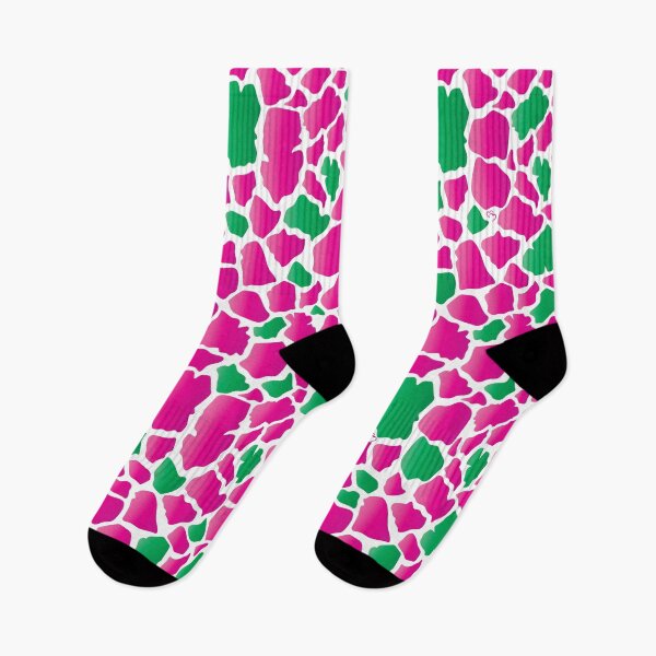 Item preview, Giraffe Print - Green and Pink designed and sold by TwinPowerTammy.