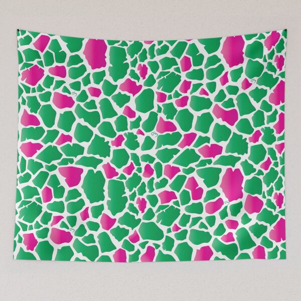 Item preview, Giraffe Print - Green and Pink designed and sold by TwinPowerTammy.