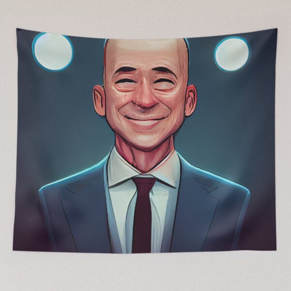Aperçu de l'œuvre Jeff Bezos | Comics style créée et vendue par ComicsFactory.