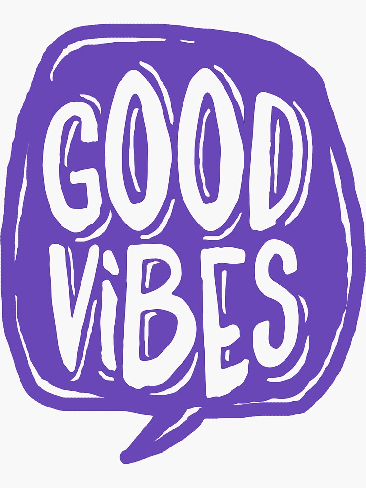 Good Vibes - Turquoise and purple by mirunasfia