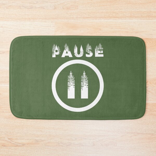 Item preview, PAUSE - white text tree design designed and sold by tinytiger77.