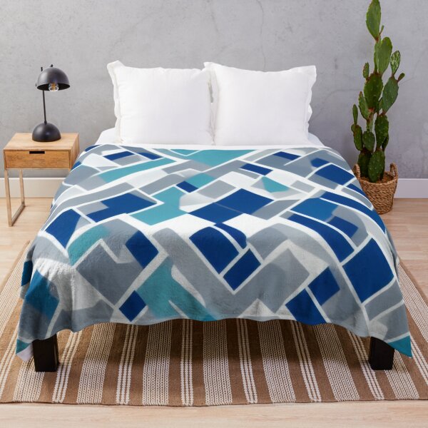 Item preview, Abstract Pattern With Blue and Grey Geometric Textures designed and sold by Evolvity.