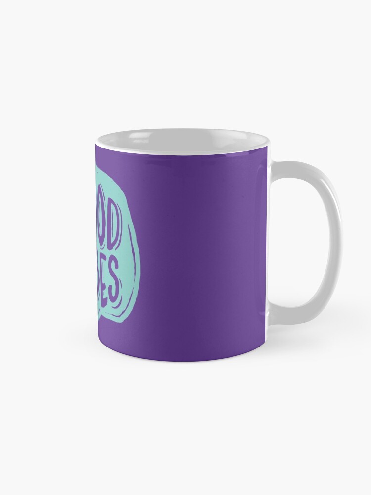 Alternate view of Good Vibes - Turquoise and purple Mug