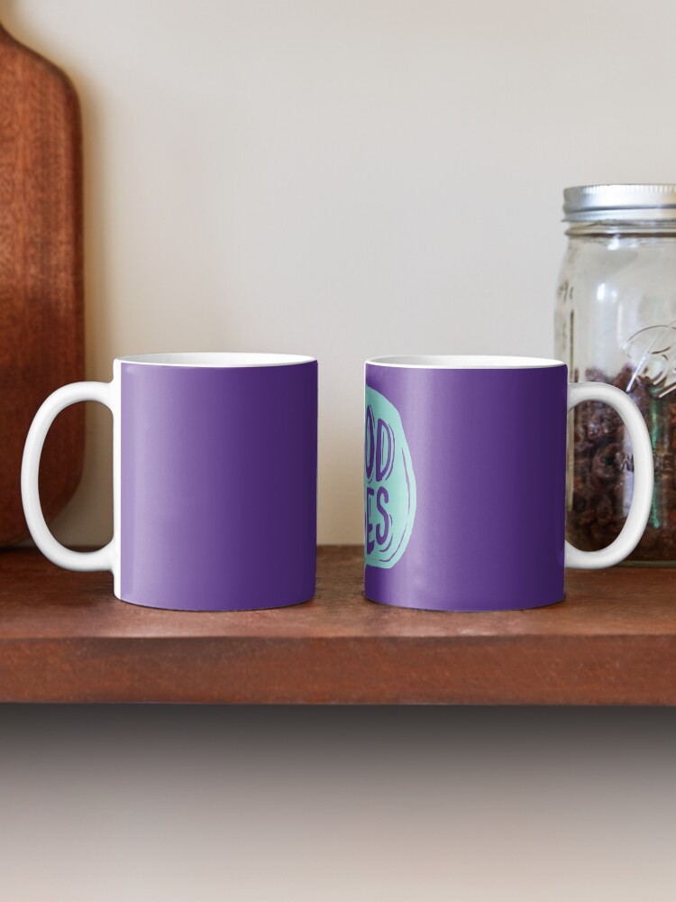 Alternate view of Good Vibes - Turquoise and purple Mug