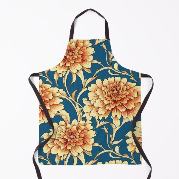 Item preview, Marigold Flowers Pattern Print designed and sold by ThePurpleMelon.