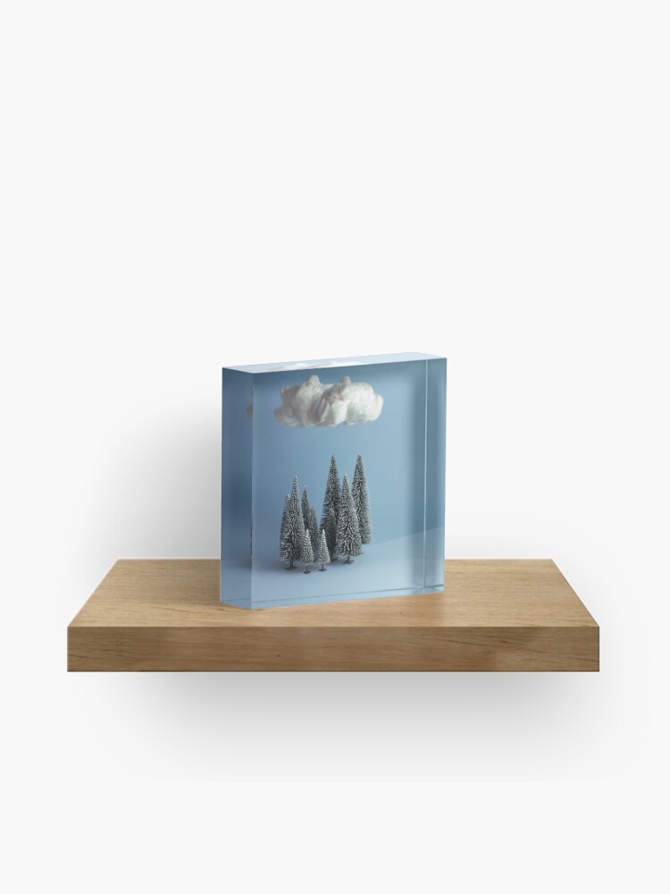 Thumbnail 1 von 5, Acrylblock, Wolken kriechen auf den Wäldern. Ich werde versuchen, dieses Bild zu beschriften, ohne das Offensichtlichste zu sagen designt und verkauft von josemanuelerre.