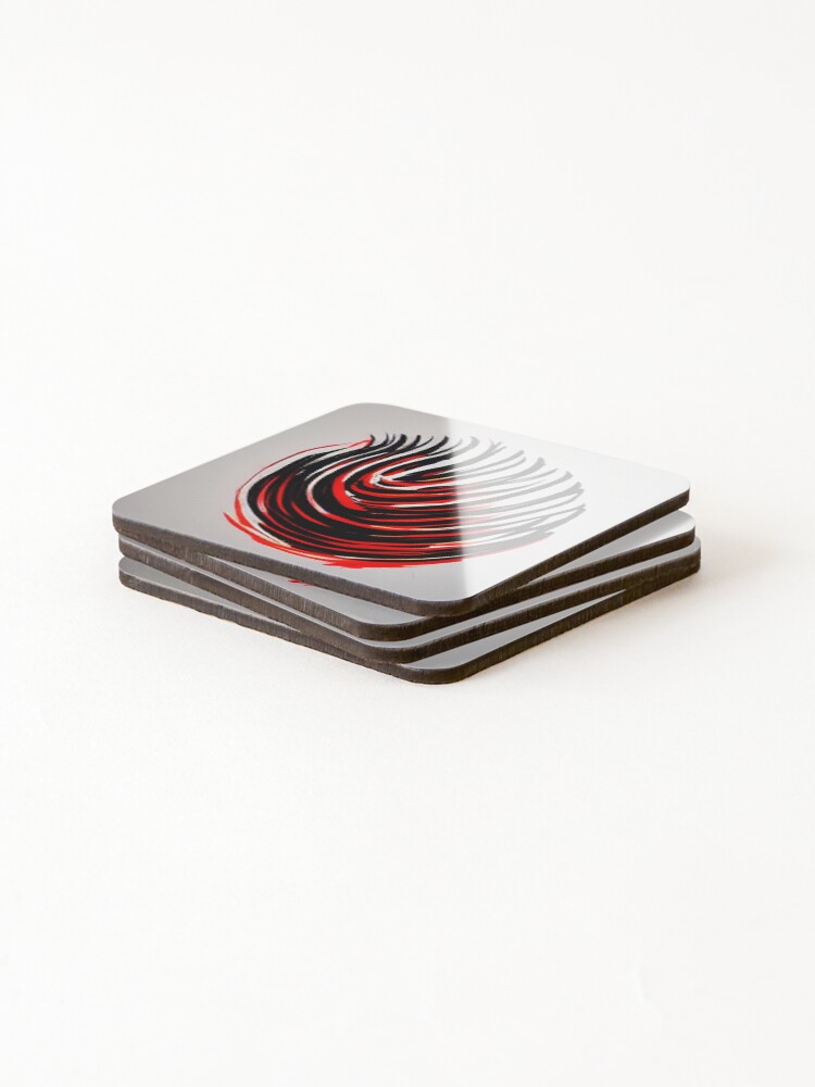 Thumbnail 4 of 5, Coasters (Set of 4), Friction Ridges designed and sold by DeepSymbolism.