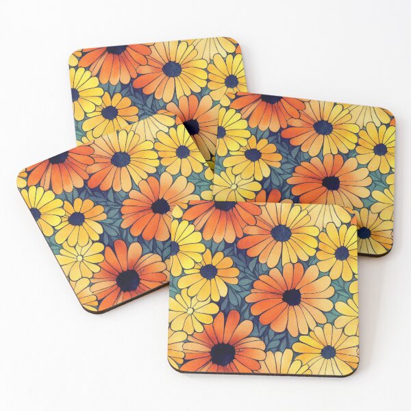 Item preview, Marigold Flowers Pattern Print designed and sold by ThePurpleMelon.
