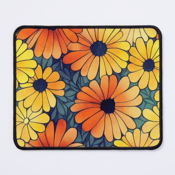Item preview, Marigold Flowers Pattern Print designed and sold by ThePurpleMelon.