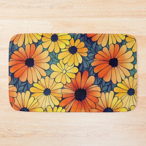 Item preview, Marigold Flowers Pattern Print designed and sold by ThePurpleMelon.